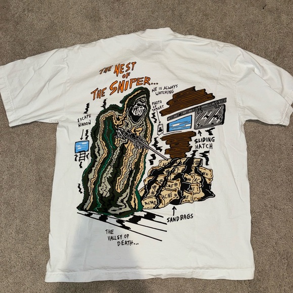 Warren Lotas Snipers Nest White Shirt Size Large - Picture 3 of 4